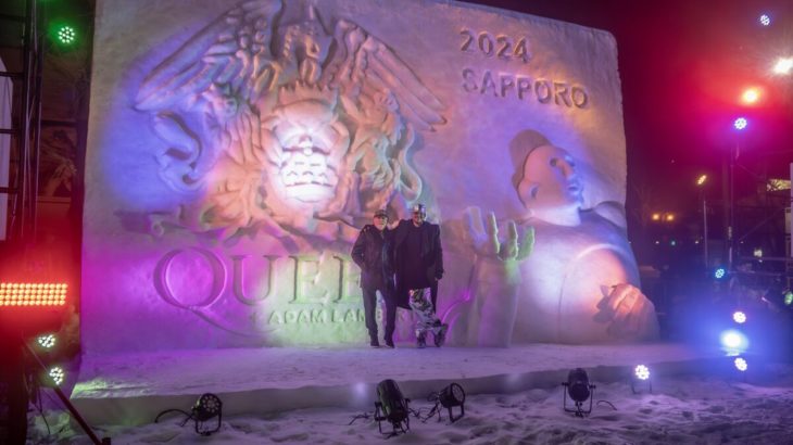 【音楽】クイーンのロジャー・テイラー　「さっぽろ雪まつり」を電撃訪問、巨大雪像に「うれしいです！」