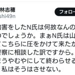 若林志穂、私に性加害をしたN氏：何故お咎めなしなのか？問題は決してうやむやにしない。