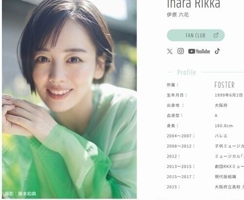 【芸能】伊原六花の“大好きな食べ物”ベスト3、1位は「究極すぎる」「お酒にも合う」