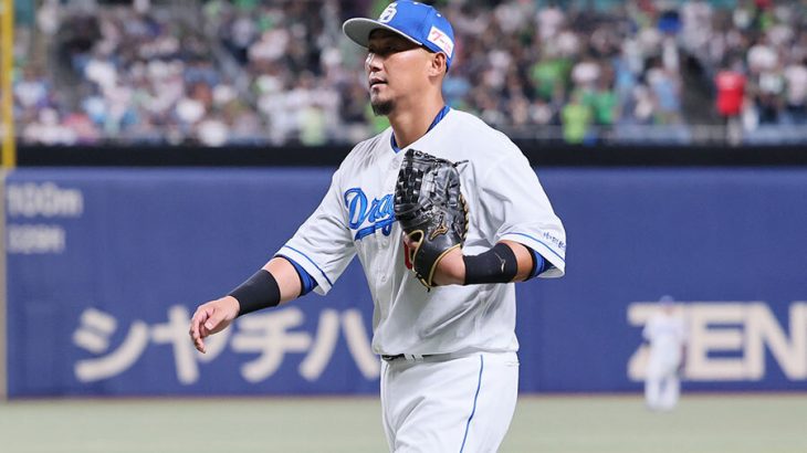 【野球】中田翔、引退セレモニーで謝罪 「中日の戦力になれなかった」　サプライズで日ハム・栗山英樹CBO、稲葉篤紀2軍監督も登場