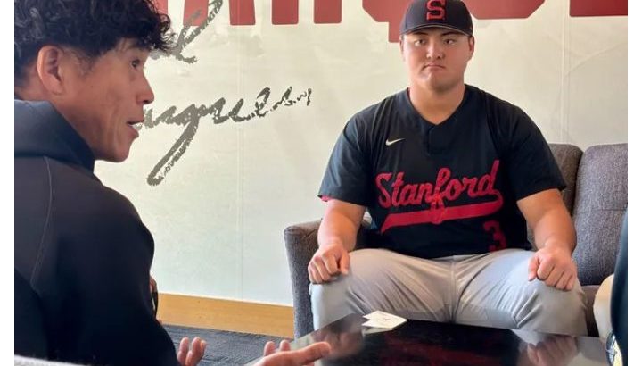 【野球】ソフトバンク・城島健司CBO、スタンフォード大・佐々木麟太郎に指名挨拶　当たりくじ持参で訪問「すごく前向きな子」