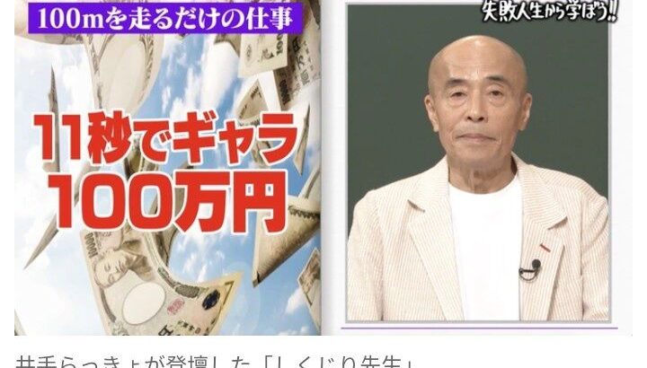 【芸能】井手らっきょ、「月収400万円から20万円に」　時代に翻弄された“元祖裸芸人”がどん底時代を告白